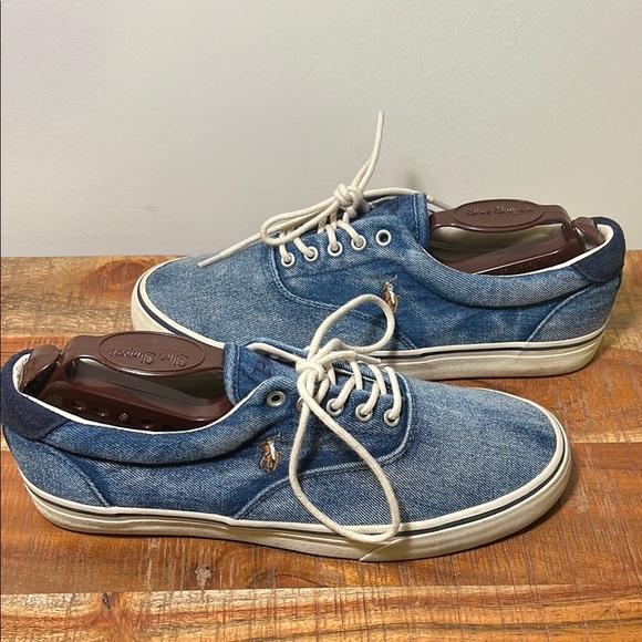 Polo Ralph Lauren Other - Polo by Ralph Lauren Denim Blue Sneakers Classic Style, Men’s 9